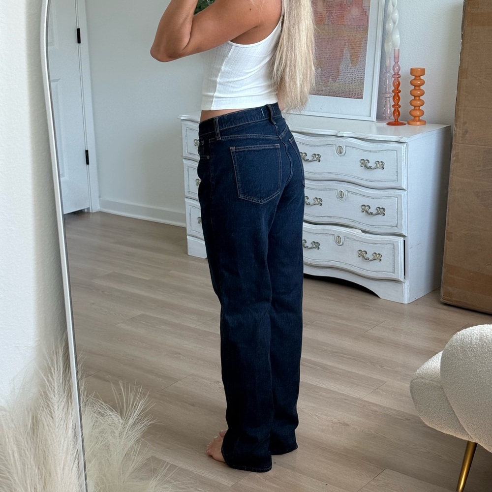 Abercrombie & Fitch Dark Blue Straight Leg Jeans